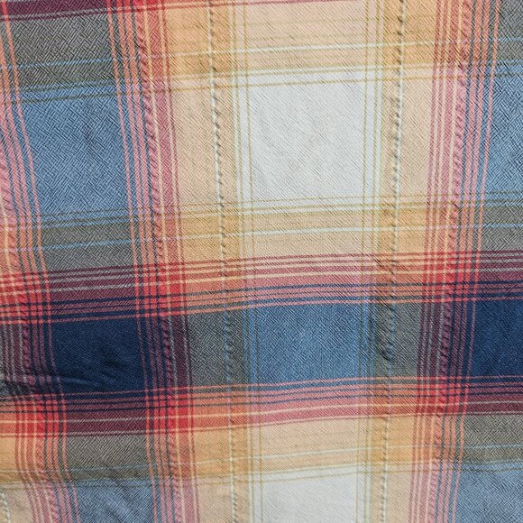 Ascend Plaid Short Sleeve Button Shirt Vented Mens L Breathable office outdoor - Picture 8 of 14